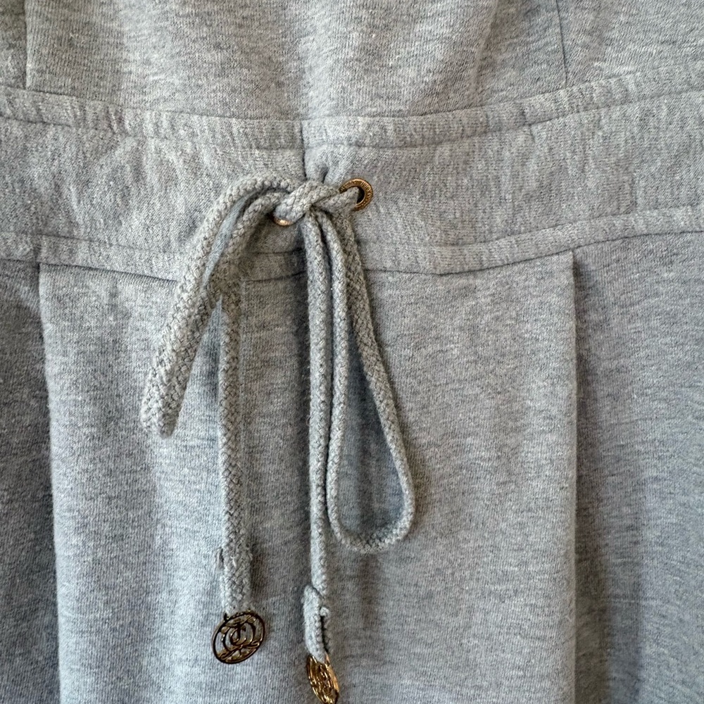 Juicy Couture Gray Sleeveless Dress Tie Waist Soft Knit Size M - Picture 3 of 5